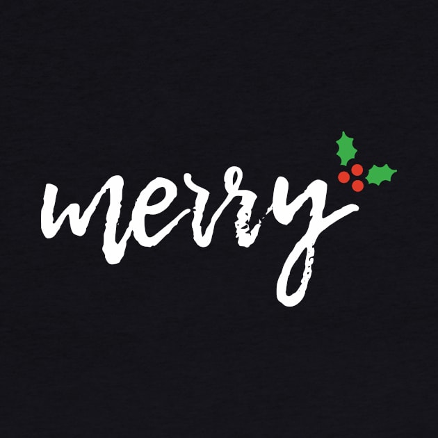 Group Tee, Holiday Party Family Reunion - Merry by Heyday Threads
